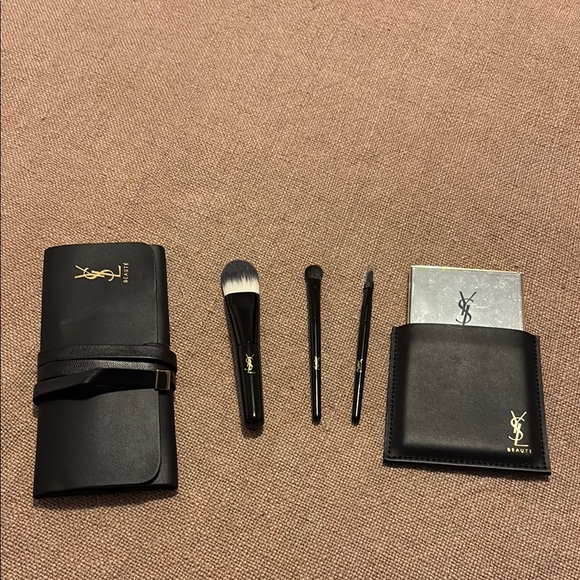 YSL Black Makeup Brush Set